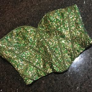 Jovani sequin corset